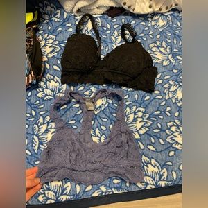 3 small aerie bralettes